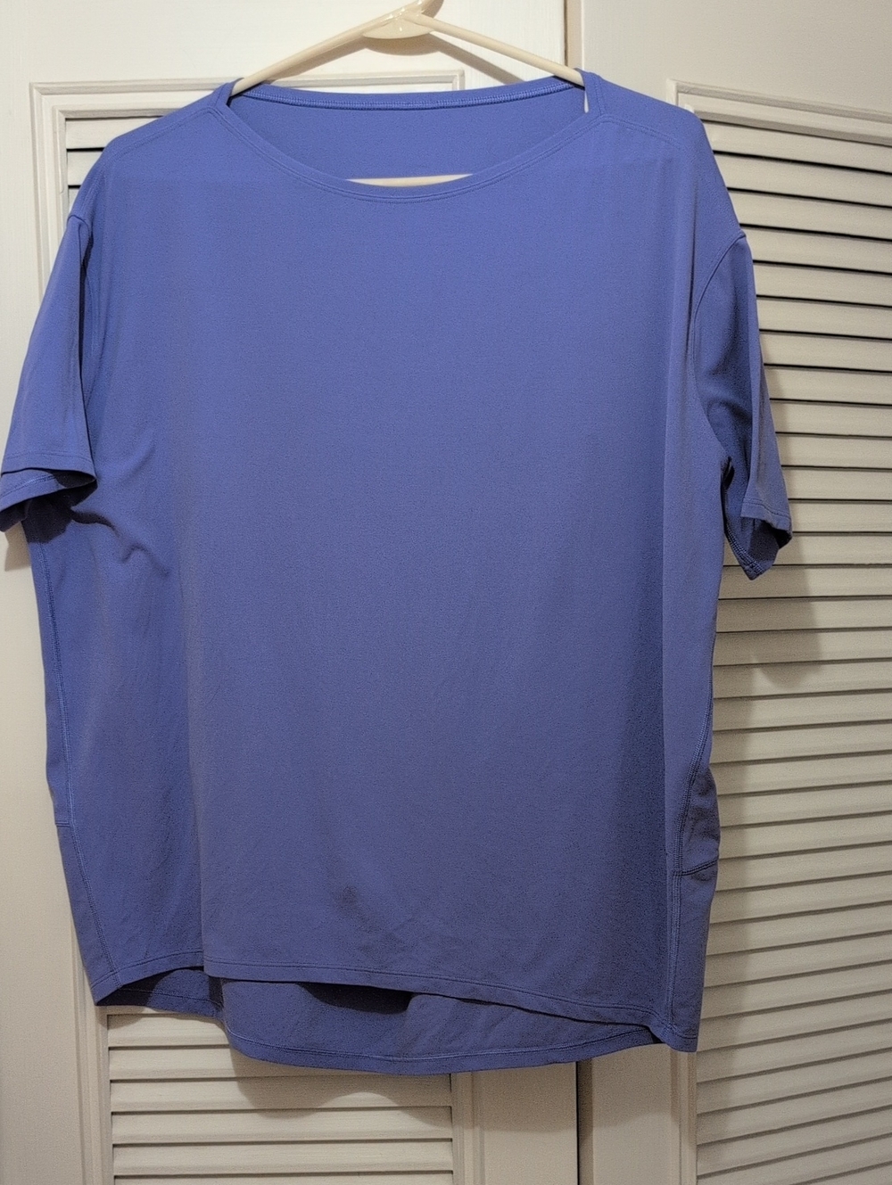 lululemon Short Sleeve Crew Tee in Periwinkle Hi Neck No Size Tag